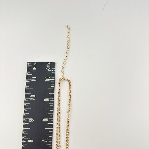 Joan Boyce Necklace Evil Eye Angel Eye Talisman Rose Gold Tone Rhinestone Bezel - Picture 11 of 12